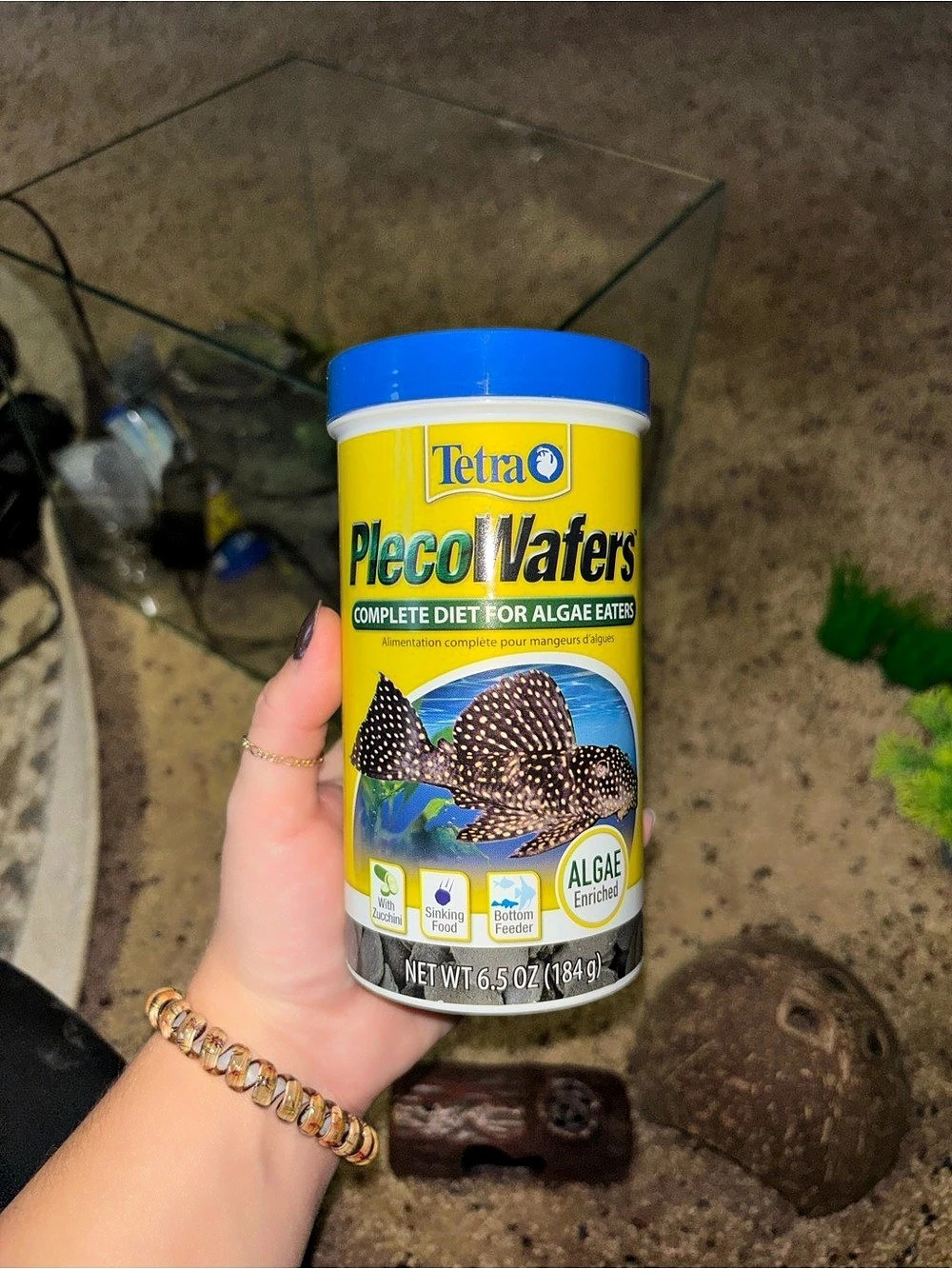Tetra Pleco Wafers Algae Eaters Fish Food 6.5 oz